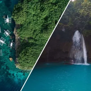 Pescador Island + Kawasan Falls Tour pick-up and drop off Cebu City